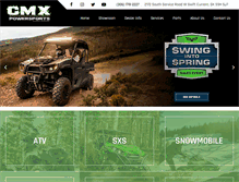 Tablet Screenshot of cmxpowersports.com